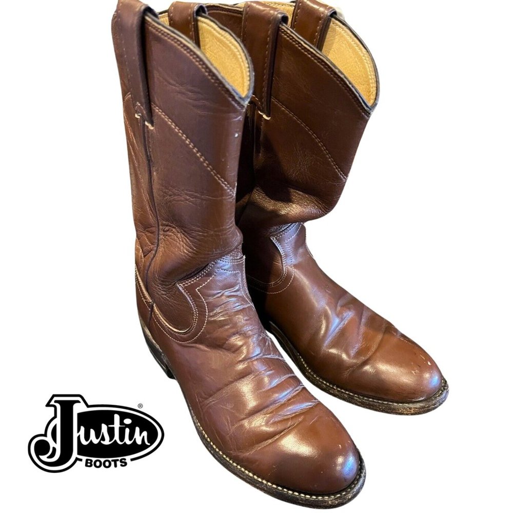 Justin Roper Leather boots size 4.5
